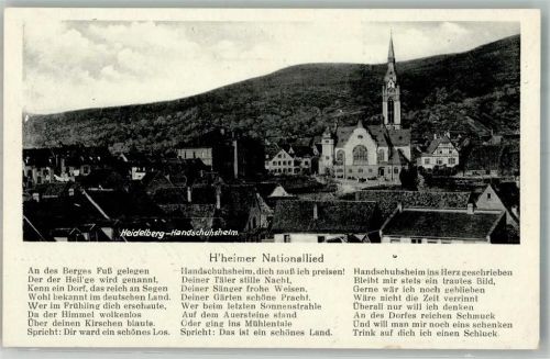 Heidelberg 1940 Kirche Handschuhsheim Nationallied WK II Kriegshilfwerk