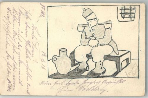 1916 Soldat im Gefängnis