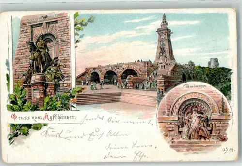 Kyffhäuser 1898 Barbarossa Reiterdenkmal Nationaldenkmal Barbarossa