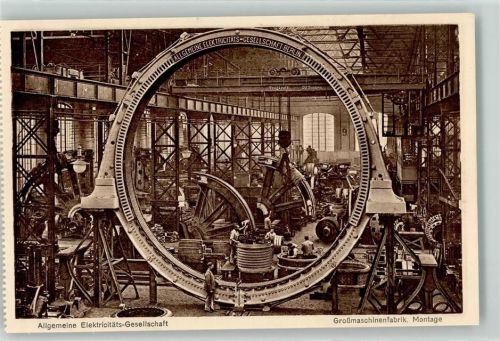 W1000 Berlin Mitte Großmaschinenfabrik Montage Beruf Industrie Allgemeine Elektricitäts-Gesellschaft Fabrik