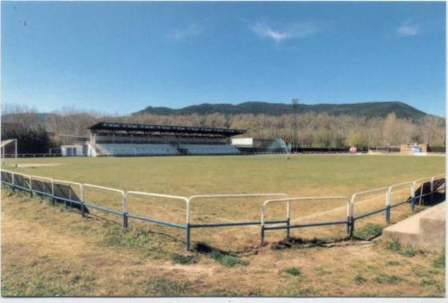 um 2000 -Municipal, C.E. Banyoles-, Fußball-Stadion, Banyoles (GI), Spanien,Circulo Espanol de Coleccionistas de Material Depo
