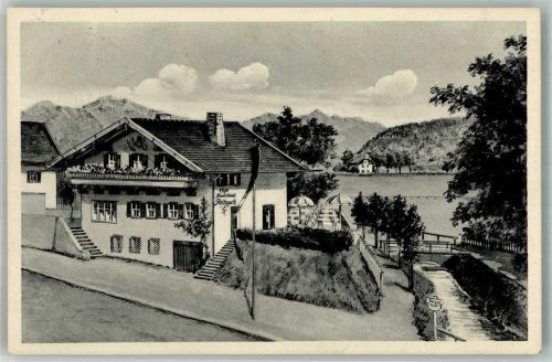 Schongau 1952 Cafe Peitnach Notopfermarke Berlin