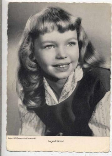 um 1950/60 Ingrid Simon, Schauspieler