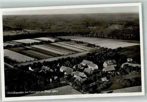 Tübingen 1942 Fliegeraufnahme Waldhausen