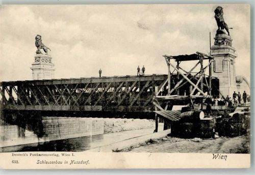 Wien Schleusenbau in Nußdorf