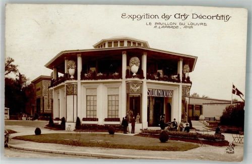 Paris 1925 Exposition der Arts Decoratifs Pavillon du Louvre Art Deco Verlag A. Noyer