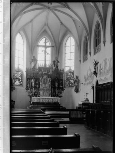84347 W8340 Pfarrkirchen , Niederbay GLASNEGATIV Kirche