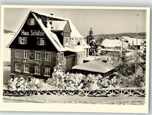 Schönwald Winter Pension Haus Schätzle
