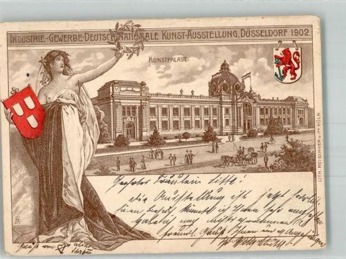 Düsseldorf 1902 Industrie-Gewerbe-Deutsch-Nationale-Kunstausstellung Kunstpalast