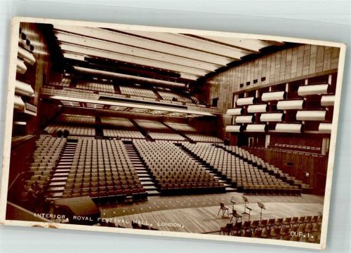 London 1955 Royal Festival Hall innen