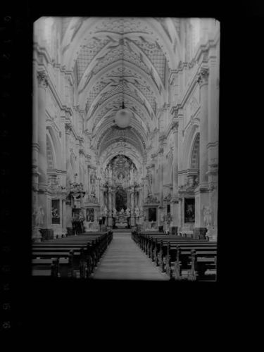96157 W8612 Ebrach , Oberfr GLASNEGATIV Kloster Kirche