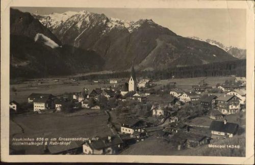um 1931 Neukirchen: Am Großvenediger mit Hütteltkogel u. Rabenkopf,A.G. Schöllhorn AKU1
