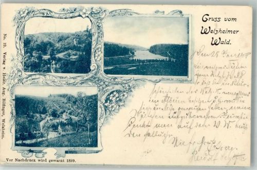 Welzheim 1900 Welzheimer Wald Laufenmühle Wasserfall Ebnisee