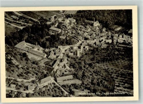 97922 W6970 Messelhausen - Fliegeraufnahme Messelhausen Gasthaus Deutsches Haus