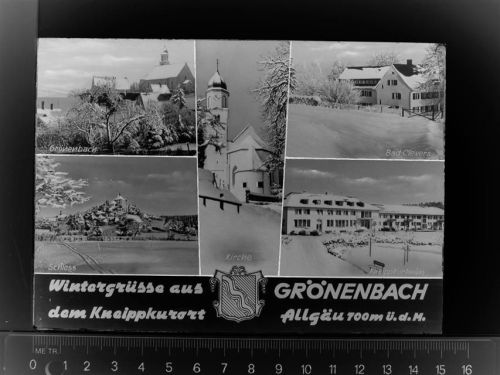 Grönenbach Mehrfachbildkarte Winter