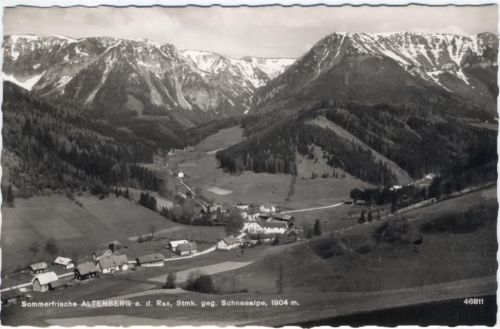 1957 Altenberg, Ansicht (view), Echt Foto (real photo), Österreich,P.Ledermann
