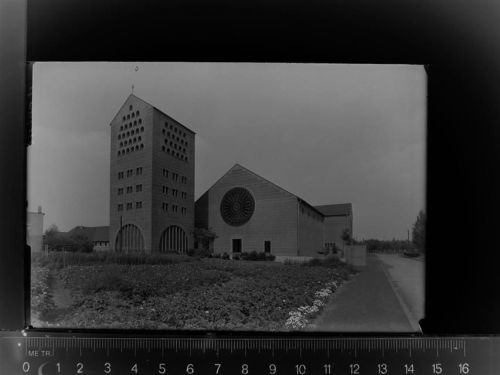 48607 W4434 Ochtrup GLASNEGATIV St. Marien-Kirche