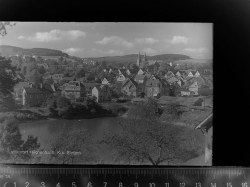 57271 W5912 Hilchenbach , Siegerland GLASNEGATIV