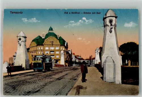 Temesvar Straßenbahn Brücke mit Bad