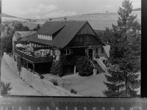 35075 W3554 Erdhausen GLASNEGATIV Haus Karllenz