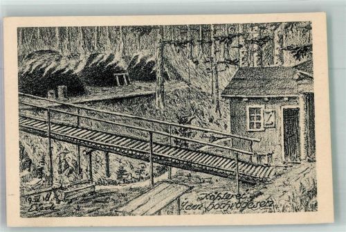 Köhlerei in den Hochvogesen WK I