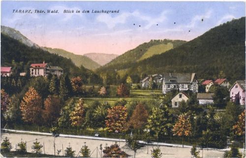 99889 O5808 Tabarz 1925 - Tabarz, Blick in den Lauchagrund (view into the Lauchagrund),Ad. Neumann