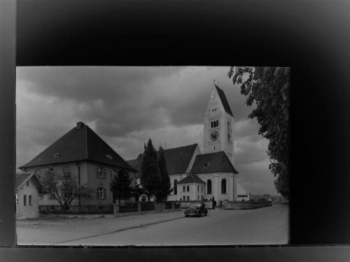Erkheim Markt, Kath. Kirche m. Pfarrhof