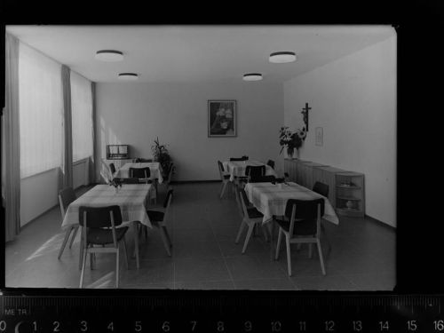 46414 W4292 Rhede , Westf GLASNEGATIV Gudula Kloster