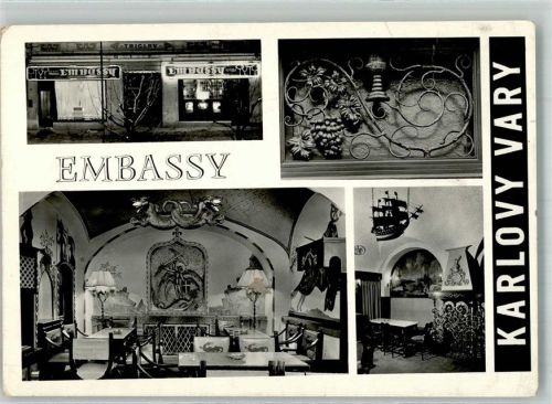 Karlovy Vary 1967 Gasthaus Embassy