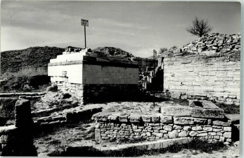 Canakkale Denkmal Temple and Altar Troy Ort lt. Fotograf