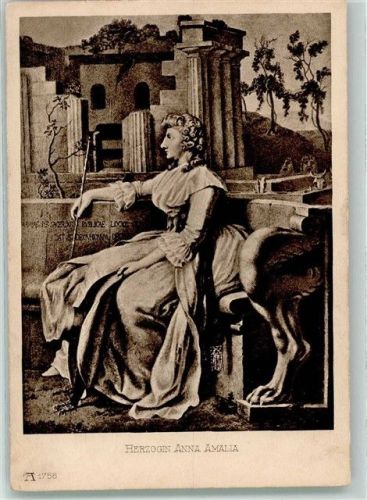 sign. Tischbein Anna-Amalia Herzogin-Mutter von Weimar Ackermanns Kunstverlag Nr. 1758 Serie 146 Goethes Freundinnen