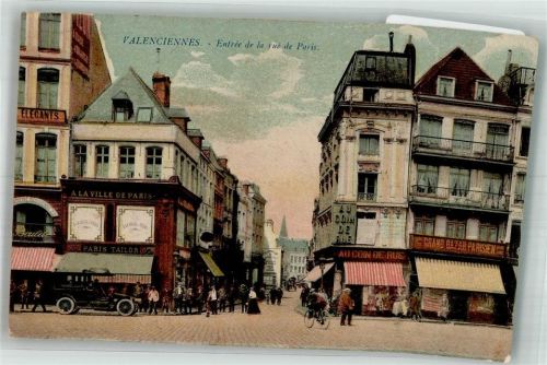Valenciennes 1914 Auto Geschäft Rue de Paris