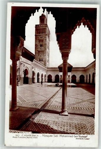 Casablanca 1937 Moschee Sidi Mohammed ben Youssef