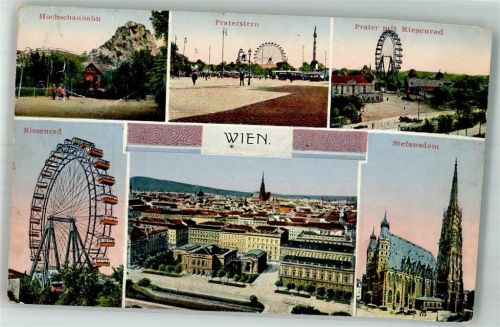Wien Prater Reisenrad Stefansdom