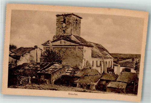 Brieulles-sur-Meuse Kirche Trümmer
