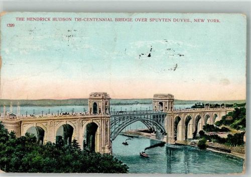 New York City 1910 Hendrick Hudson Bridge over Spuyten Duyvil