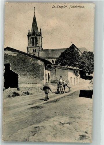 Saint-Souplet 1915 Feldpost WK I Kirche