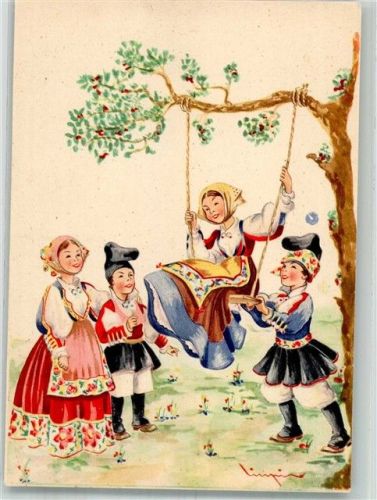 Nuoro Tracht Kinder Schaukel Sardinien