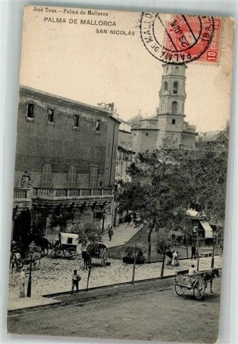 Palma 1909 Kirche San Nicolas Marke bildseitig