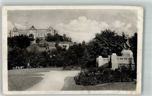 Karlovy Vary 1940 Denkmal Beethoven Hotel Imperial