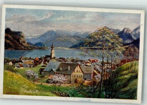 Sankt Gilgen 1928 Abersee sign. Haidenthaler, K.