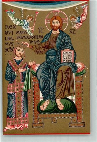 Monreale Die Basilika S. Maria Nuova König Wilhelm II. empfängt d. Krone