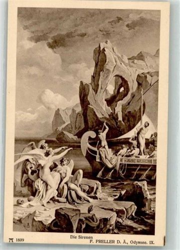 sign. Preller, F. Die Sirenen Odyssee IX: