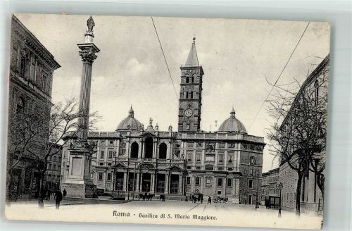 Roma 1925 Denkmal Säule Kirche Basilica di Maria Maggiore