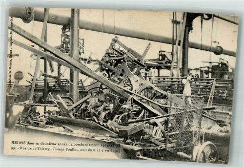 Reims 1915 Fabrik Trümmer WK I