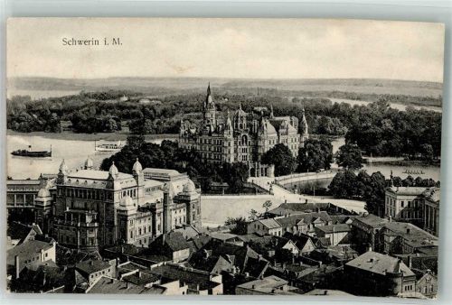 Schwerin 1906 Schloss Boot