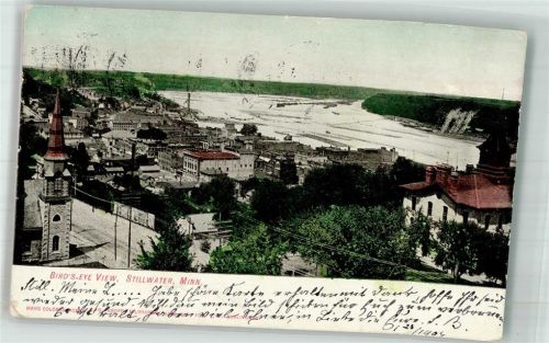 Minneapolis 1907 Vogelschau Stillwater Minnesota