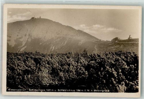 Brückenberg 1930 Schneekoppe Schlesierhaus Melzergrund