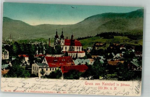 Hejnice 1902 Kirche