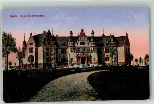 Metz 1916 Generalkommando Feldpost WK I 1.Rekruten-Depot